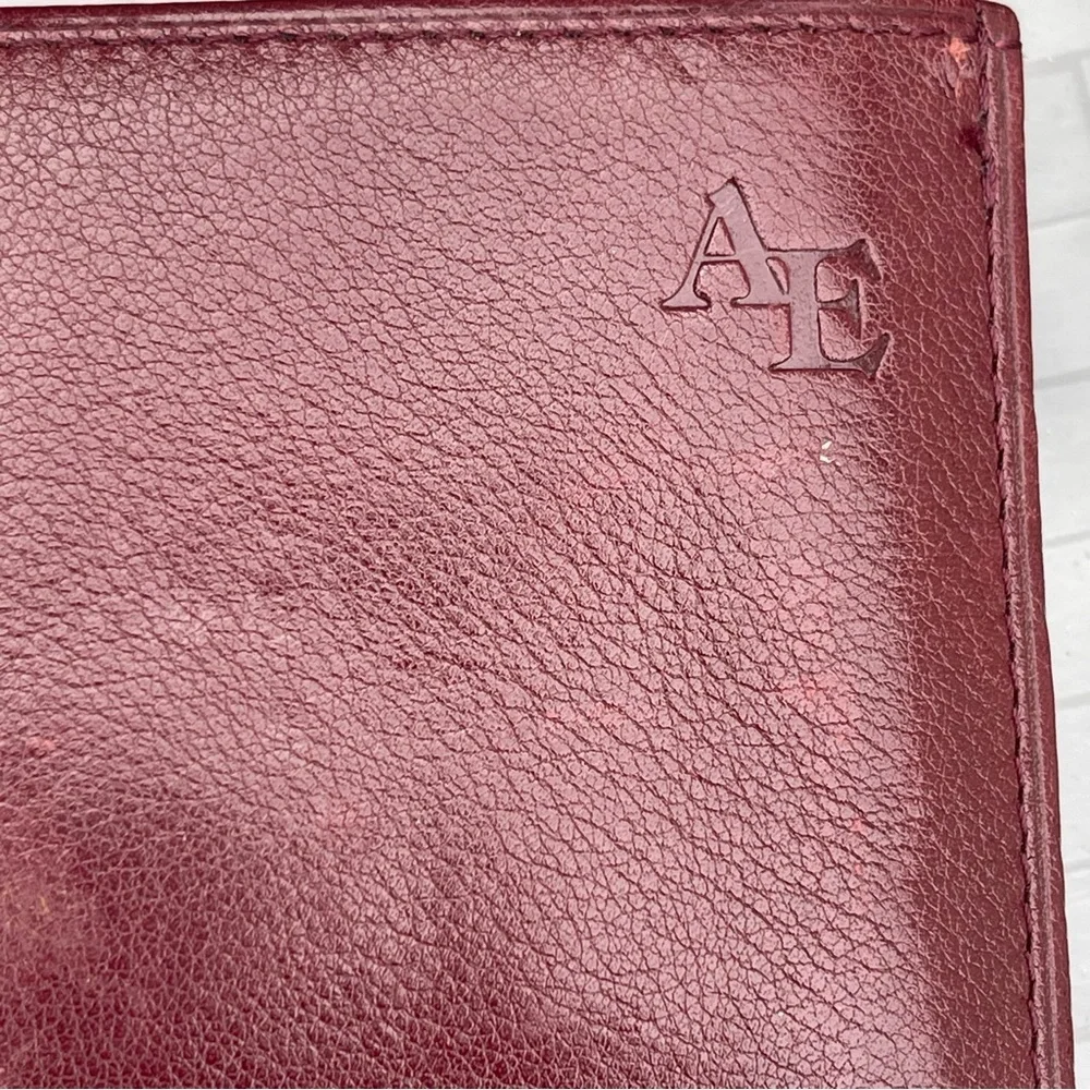 SOLD ALLEN Edmonds Genuine Leather travel passport holder wallet checks tickets - Picture 12 of 15